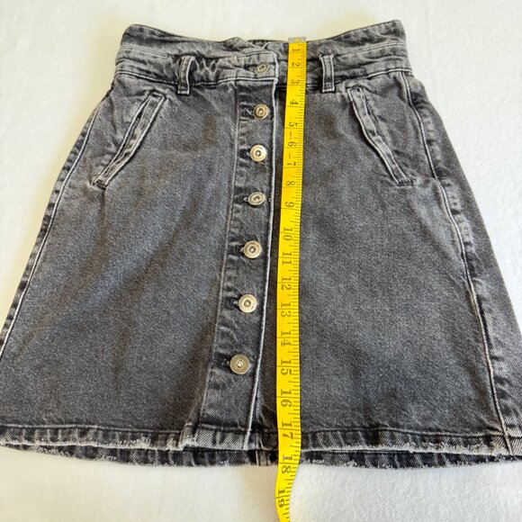 PILCRO AND THE LETTERPRESS Black Denim Miniskirt - Picture 10 of 10